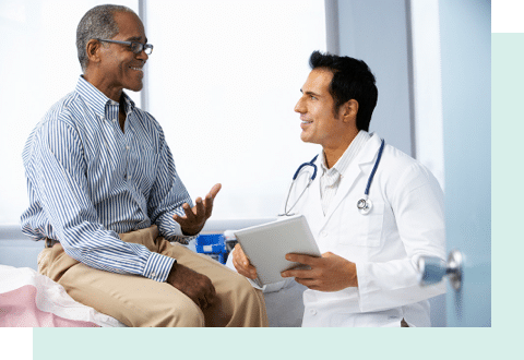 MidLantic Urology care team with a patient